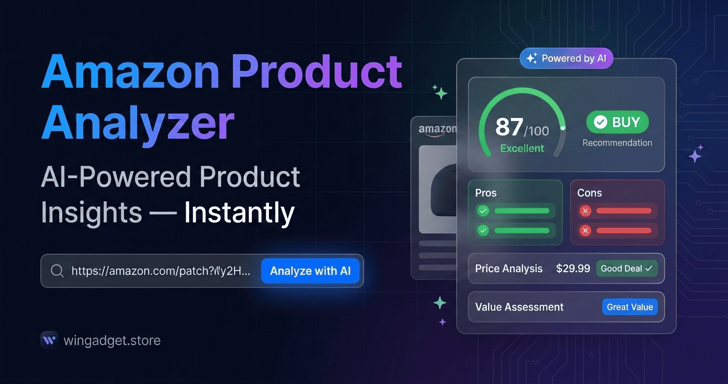 Free AI Amazon Product Analyzer Tool by Win Gadget 2026